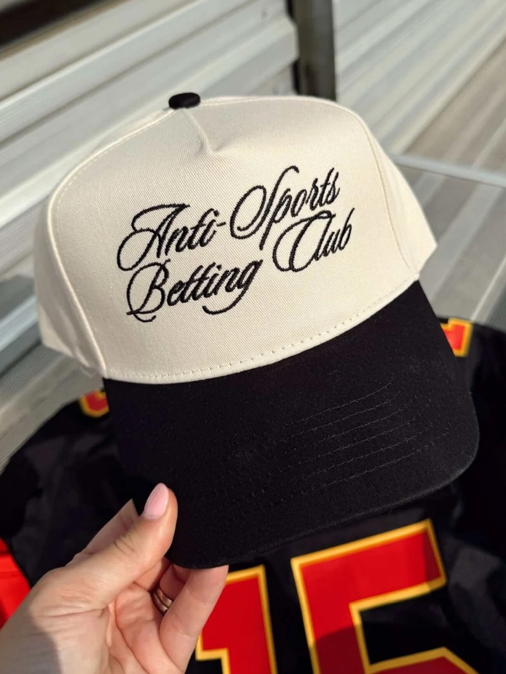 ANTI SPORTS BETTING CLUB - BLACK VINTAGE TRUCKER HAT NEW